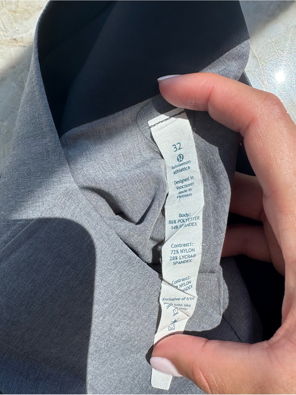 Lululemon Men's Gray Performance Boardshorts - Picture 3 of 3